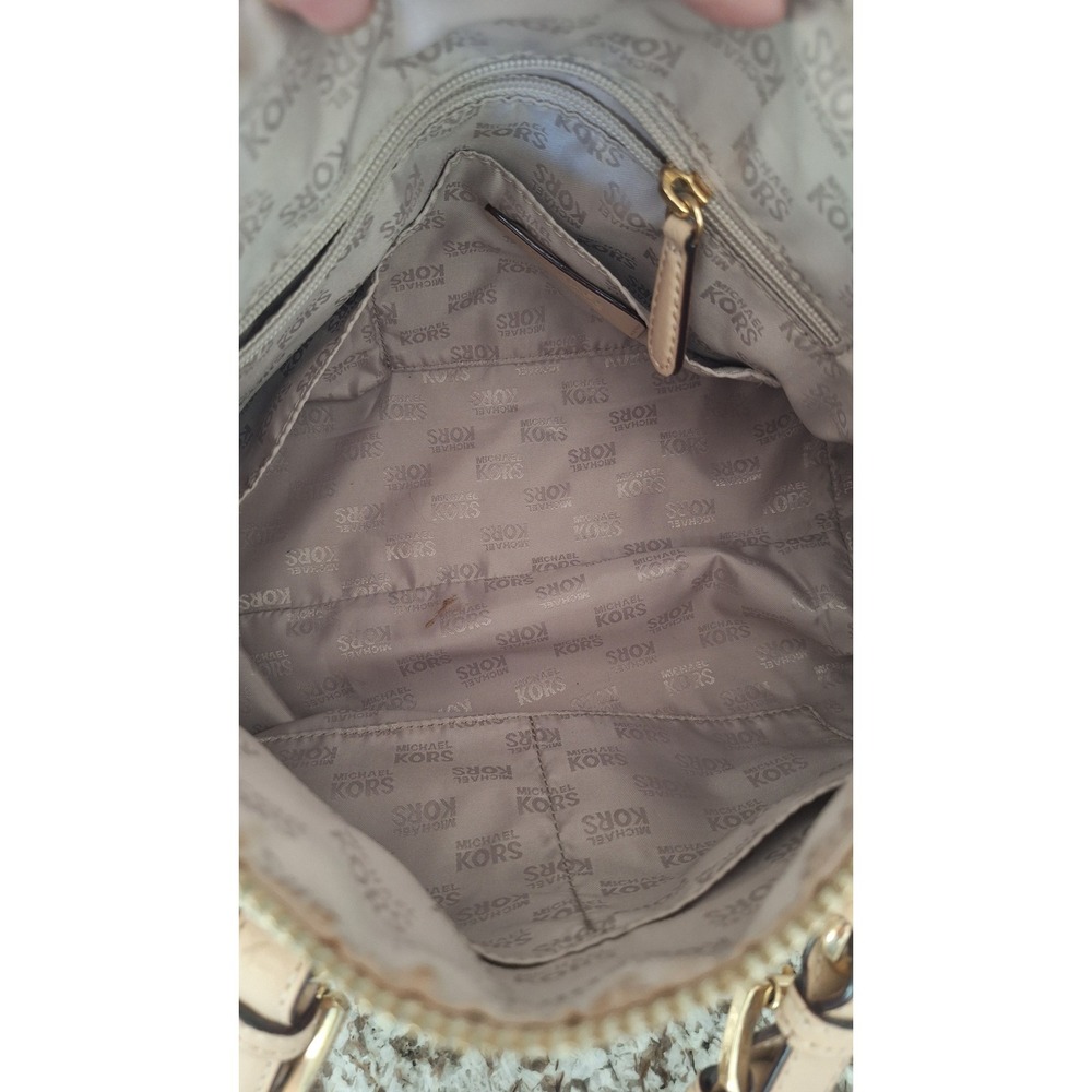 MICHAEL KORS SIGNATURE GRAYSON SATCHEL HANDBAG - Picture 9 of 13